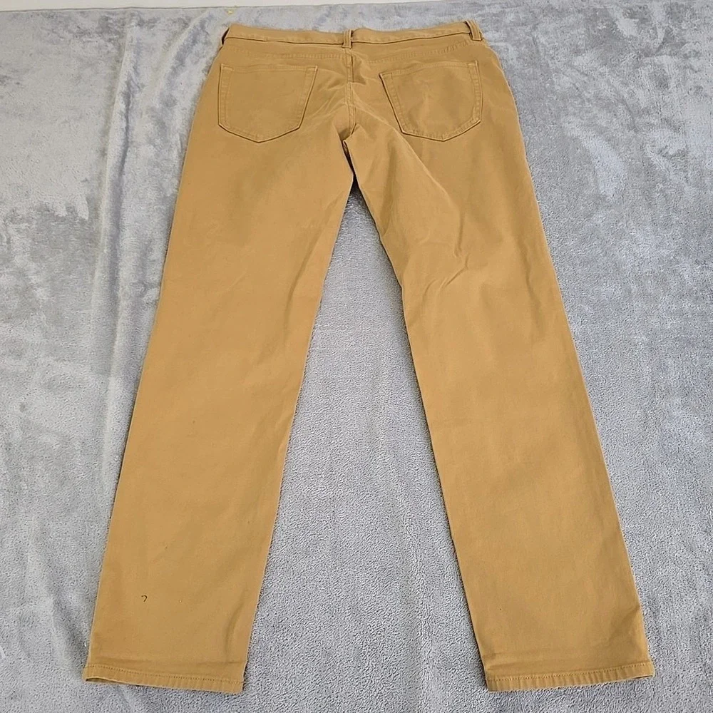 Banana Republic Traveler Pants Mens 34x30 Brown Slim Fit Casual Preppy Classic